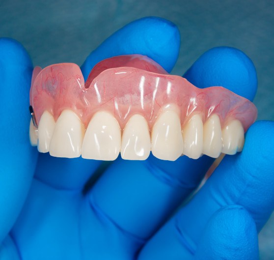 a pair of dentures on a table 